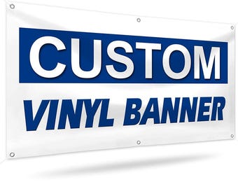 Personalized Event Banner: Custom Vinyl Sign, Indoor/Outdoor