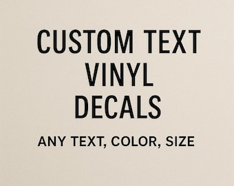 Custom Vinyl Lettering Decals: Personalized Stickers for Car, Laptop, Wall