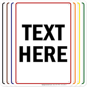 Custom Metal Sign – Personalized Aluminum Sign for Business, Home, Parking, Property & Outdoor Use