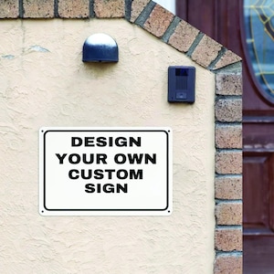 Personalized Outdoor Metal Sign – Weatherproof Aluminum Sign for Parking, Security & Property Notices