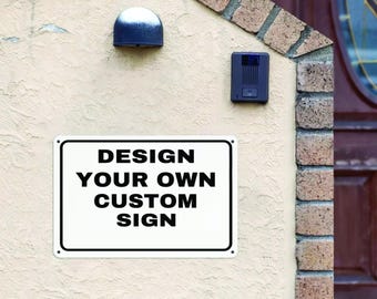 Personalized Outdoor Metal Sign – Weatherproof Aluminum Sign for Parking, Security & Property Notices