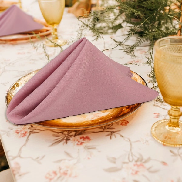 Dusty Rose Polyester Napkin