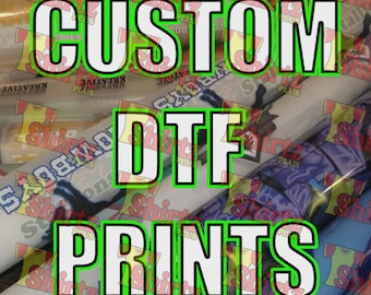 Custom DTF Heat Transfers: Ready to Press Full-Color Image for Apparel