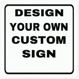 Personalized Business Sign – Custom Weatherproof Aluminum Sign for Office, Storefront, or Property Use