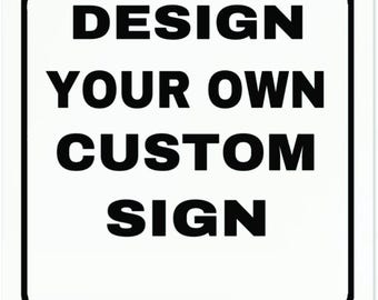 Personalized Business Sign – Custom Weatherproof Aluminum Sign for Office, Storefront, or Property Use