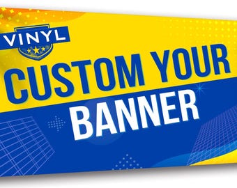 Personalized Event Banner: Custom Vinyl Sign, Indoor/Outdoor