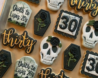 30th Birthday Cookies