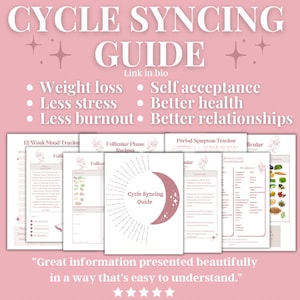 Cycle Syncing Guide (menstrual cycle/period)