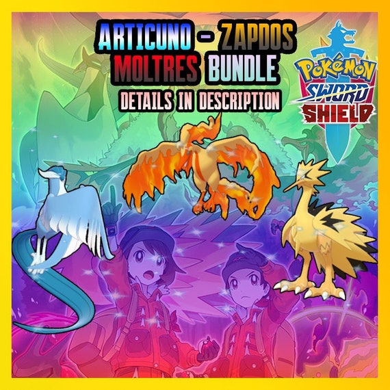 POKEMON SWORD & Shield - Event Shiny Galarian Articuno - Zapdos