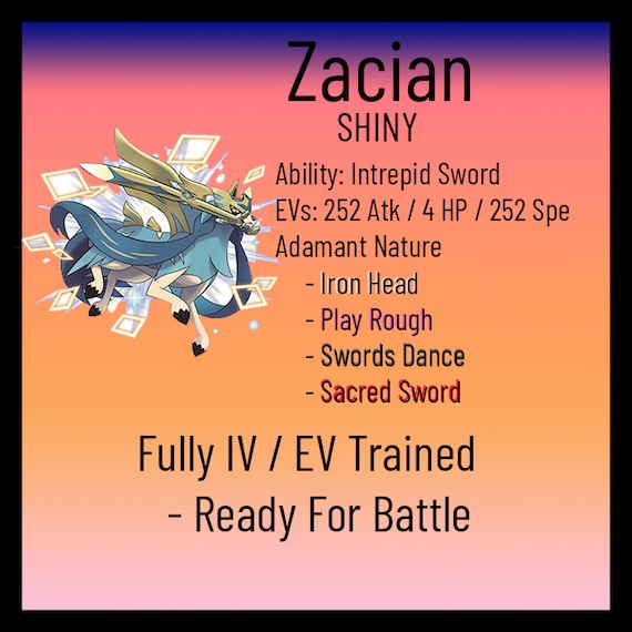 Pokemon Sword & Shield / Shiny Legendary Zacian Zamazenta 