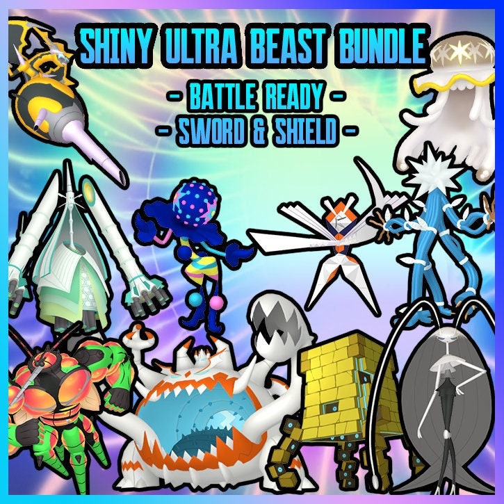 Pokemon Sword And Shield Shiny All Ultra Beast Bundle 6IV Battle