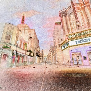 Hyperion Theater In California Adventure Park Hollywood Land Art Work