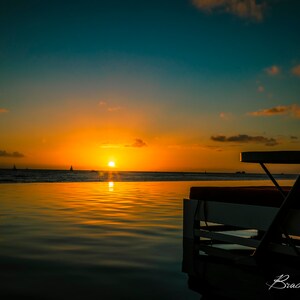 Waikiki Sunset In Honolulu Hawaii