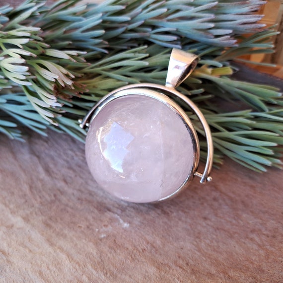 Jewellery Crystal Pendant // Rose Quartz Sphere -… - image 3