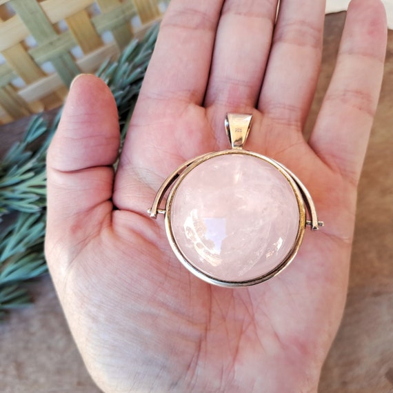 Jewellery Crystal Pendant // Rose Quartz Sphere -… - image 8