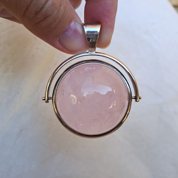 Jewellery Crystal Pendant // Rose Quartz Sphere -… - image 7