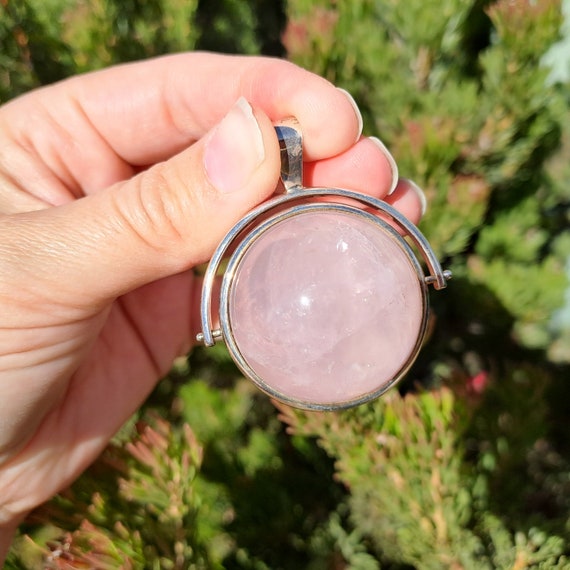 Jewellery Crystal Pendant // Rose Quartz Sphere -… - image 9