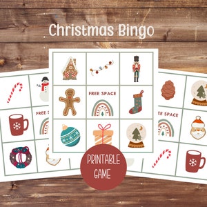 Christmas Bingo | Printable Bingo Cards for classroom or Holiday Party Game
