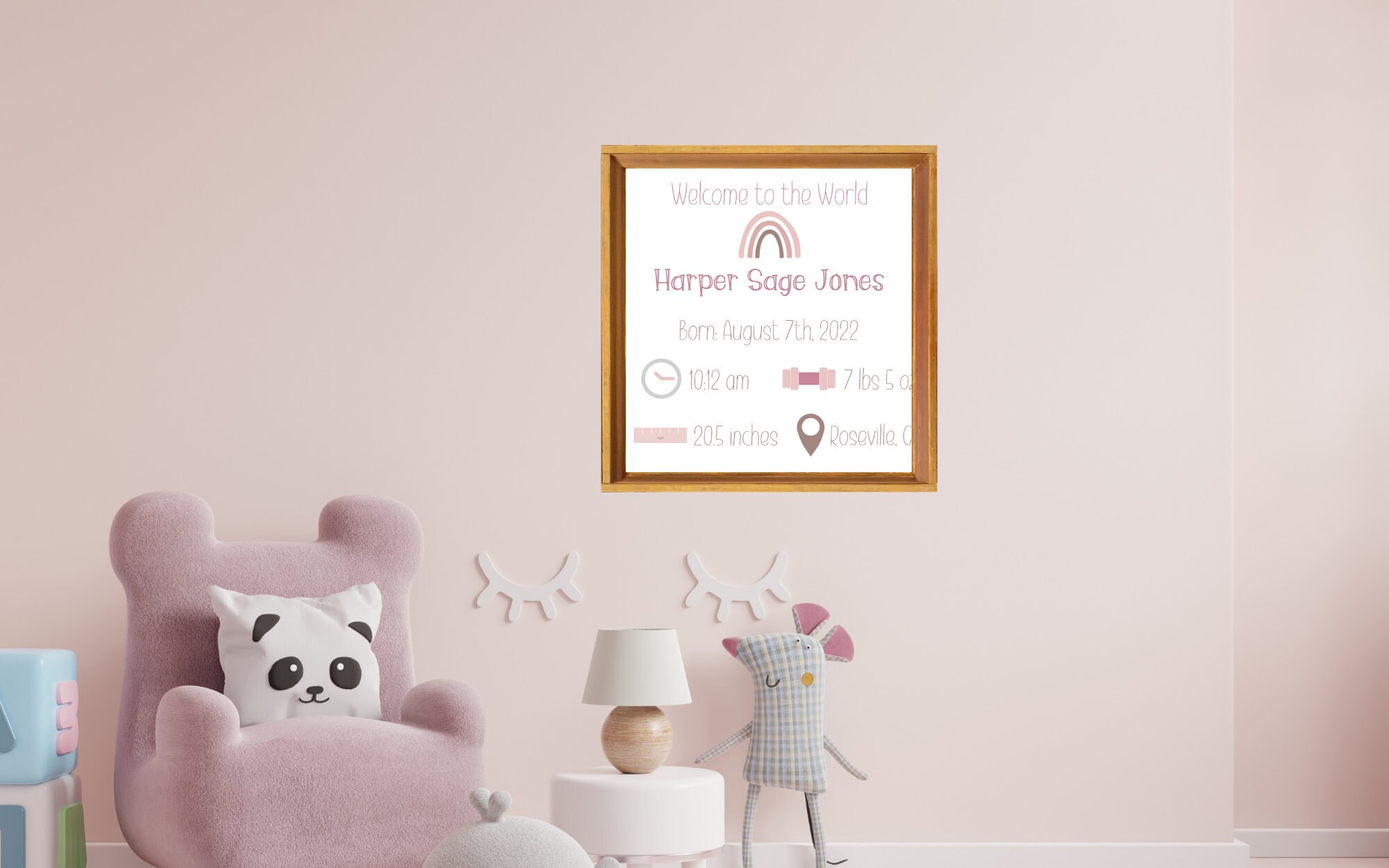 EDITABLE Birth Announcement | Printable Baby Stats Sign | Welcome to ...