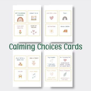 My Calming Choices Cards | Printable Anxiety Relief for Kids