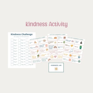 Freundlichkeit Aktivität | Taten der Freundlichkeit Karten | Kind Kinder | Digitaler Download