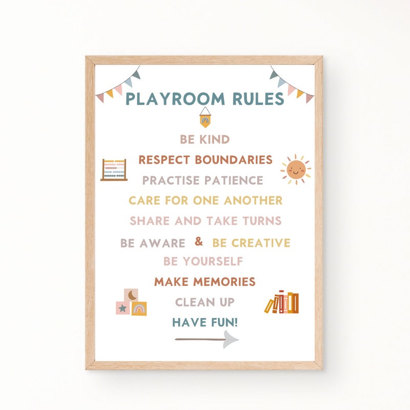 Playroom Rules - Etsy