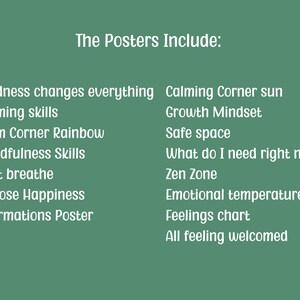 Ultimate Calm Corner Printable Bundle Including 15 Prints for Classroom ...