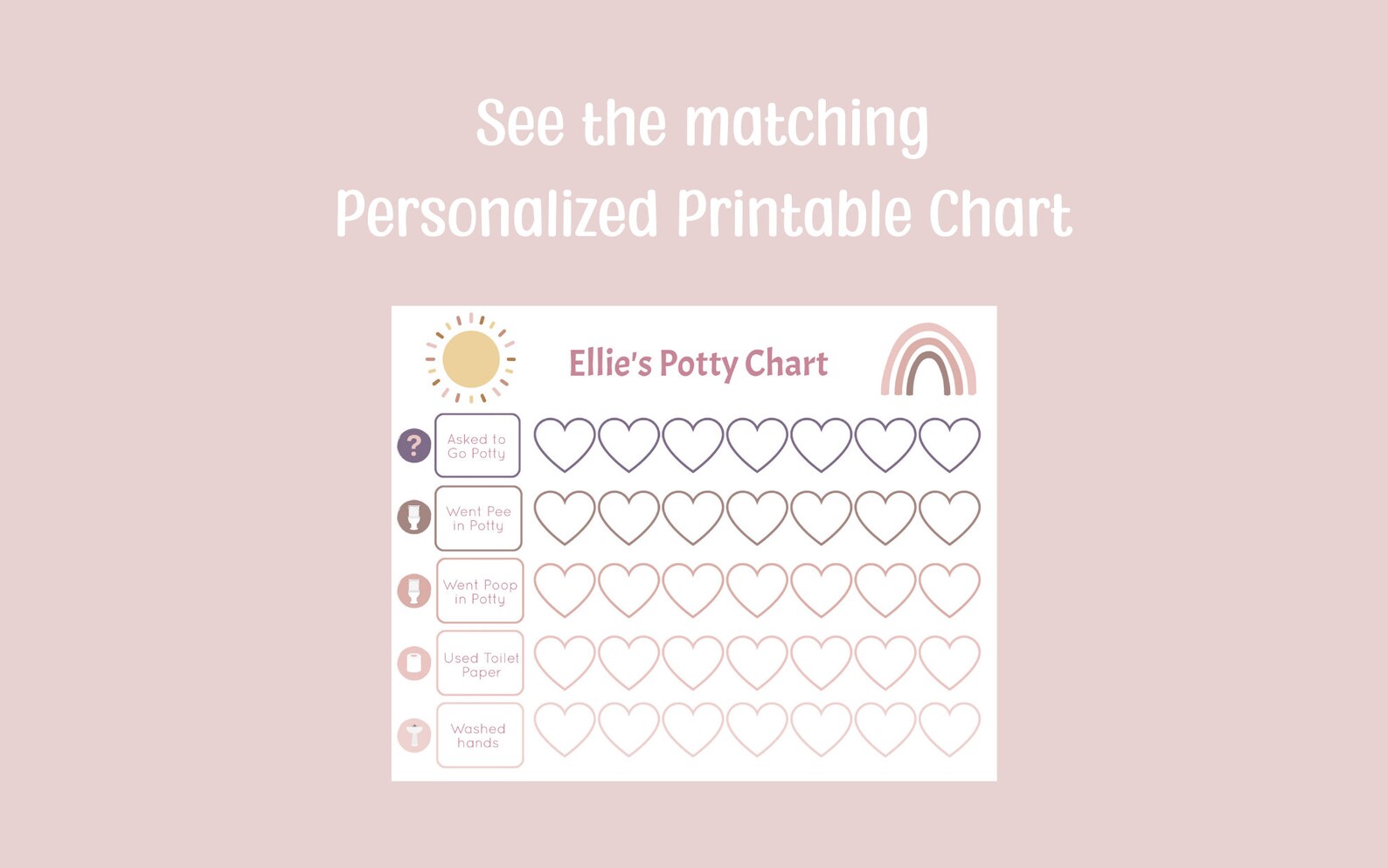 Potty Training Printable Bundle: Reward Chart, Potty Training Cards ...