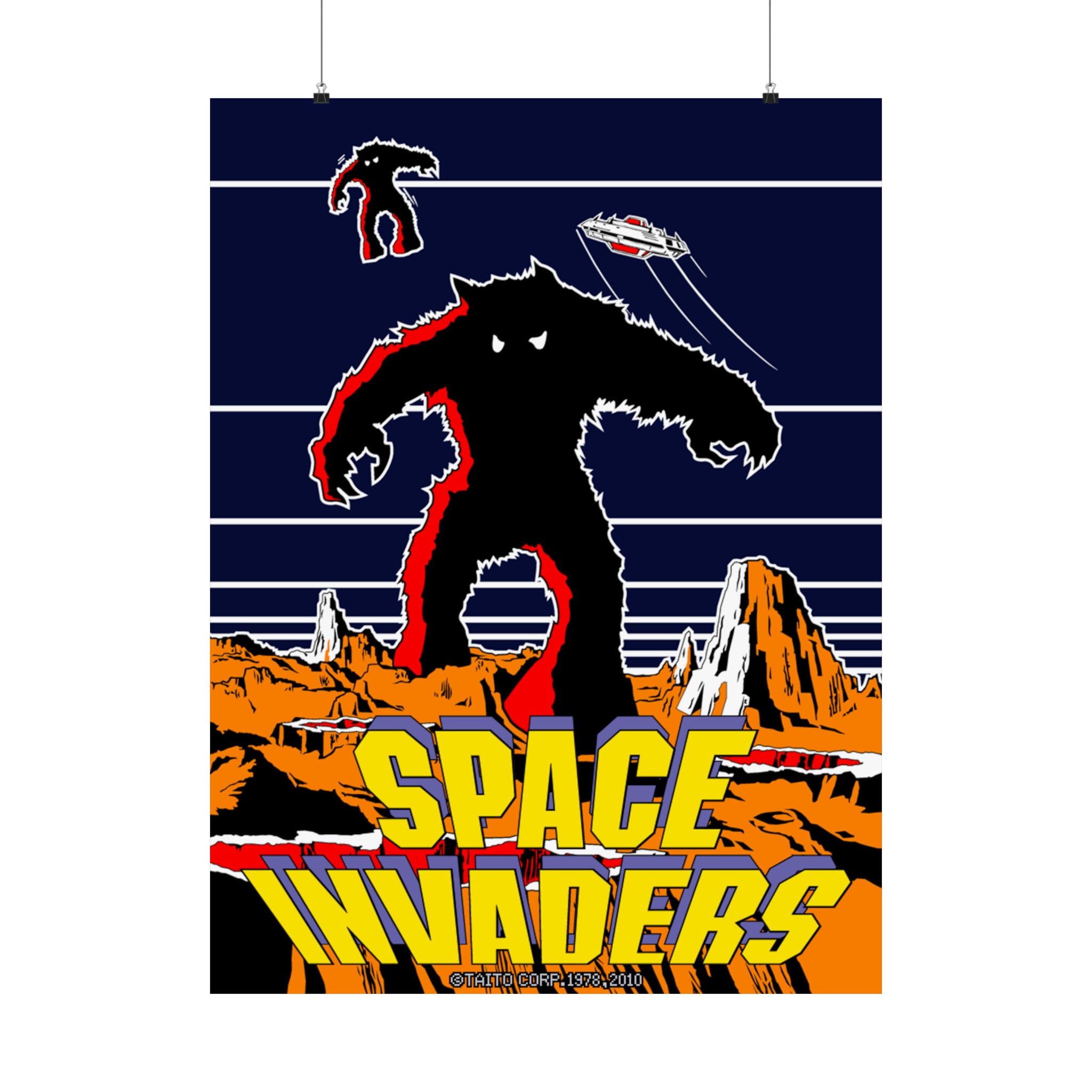 Space Invaders Poster Arcade NES 8 Bit Game Box Cover Famicom