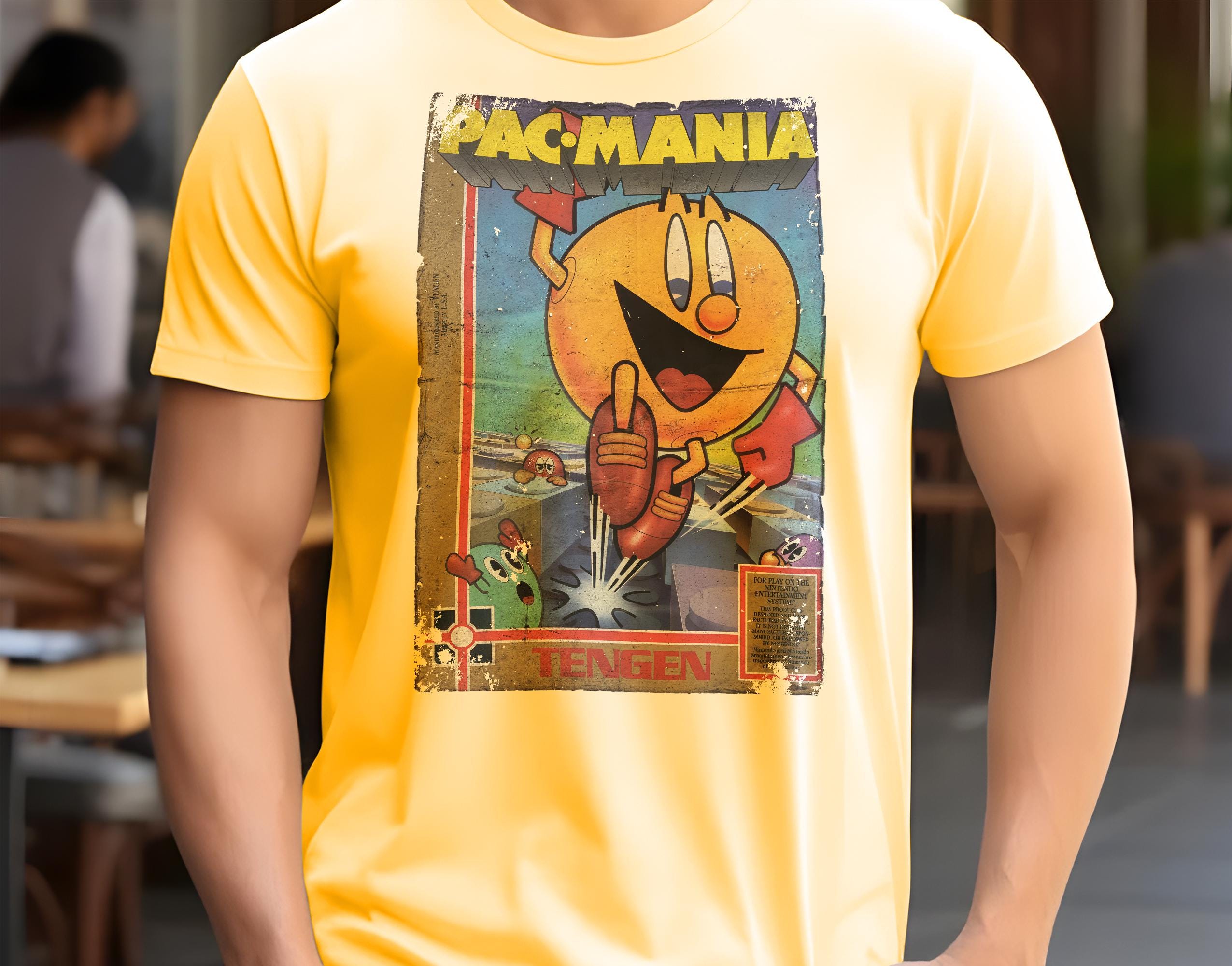 Pac Mania - Vintage T Shirt 8 Colors Unisex Sizes S-5XL 100