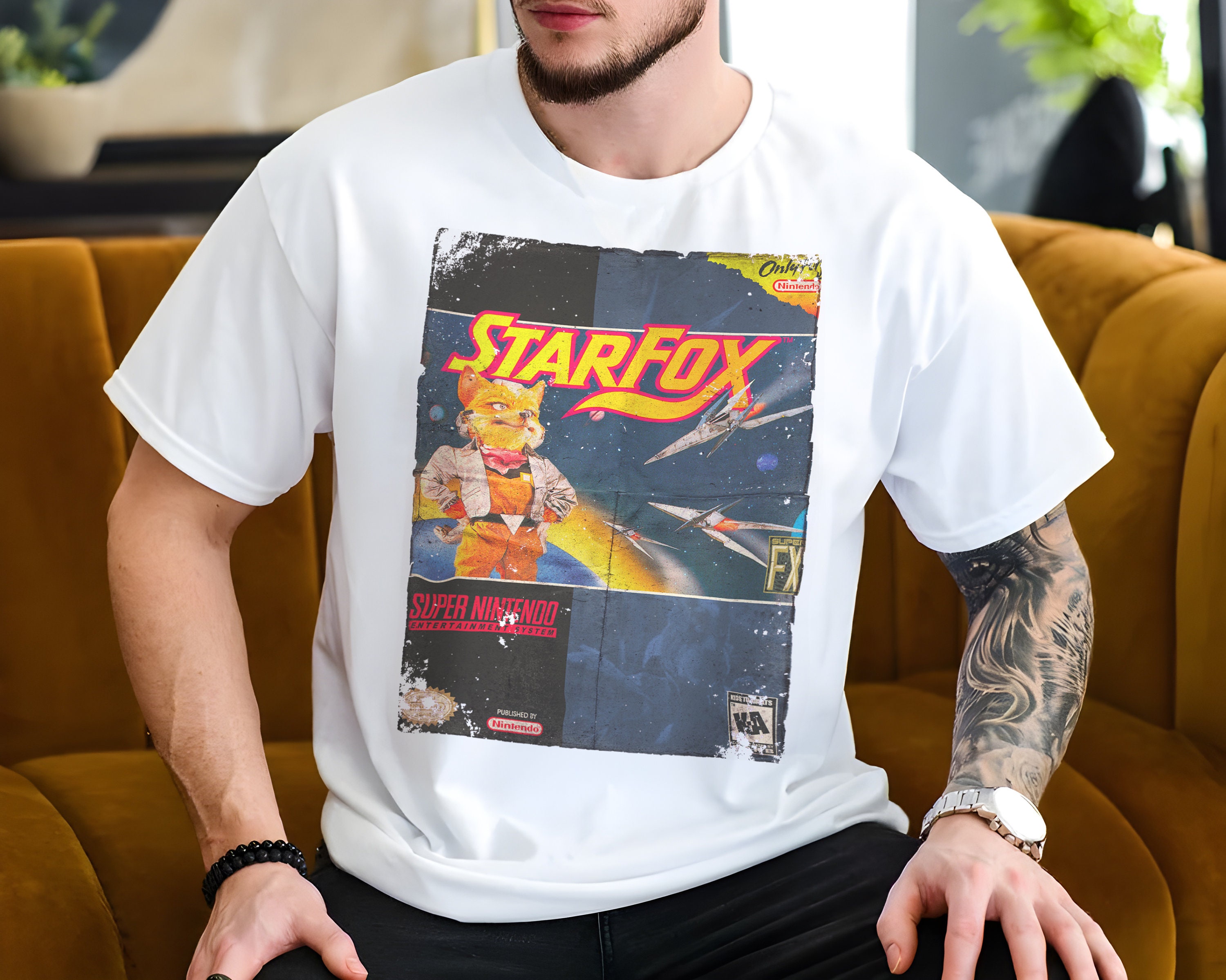 Starfox - SNES Vintage T Shirt 8 Colors Unisex All Sizes S-5XL 100