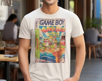 ワリオランド - スーパーマリオランド 3 - ゲームボーイヴィンテージ T シャツ 8 色ユニセックスサイズ S-5XL 綿 100% カバーアート任天堂ゲームボーイ 16 ビット