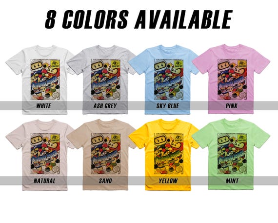 Bomberman II - Vintage T Shirt 8 Colors Unisex Sizes S-5XL 100