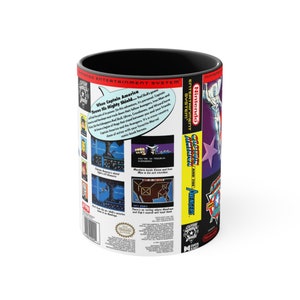 Capitán América y los Vengadores NES 8 bits caja de juego cubierta famicom Accent taza de café, 11 oz 1 imagen 6