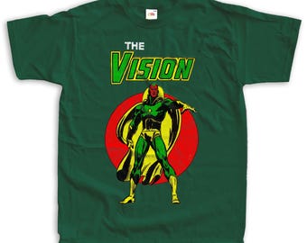 The Vision Super Heroes Vintage T Shirt Unisex sizes S-5XL 100% cotton Cover Art
