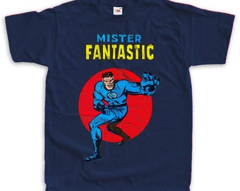 Mr Fantastic Comic Super Heroes Vintage T Shirt Unisex sizes S-5XL 100% cotton Cover Art