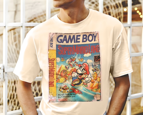 Super Mario Land - Gameboy Vintage T Shirt 8 Colors Unisex Sizes S
