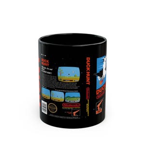 Duck Hunt NES 8-bitars spelbox med famicom Accent kaffemugg 340 ml svart mugg