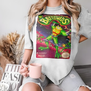 B Toads NES - Camiseta Vintage 8 Colores Unisex todos los tamaños S-5XL 100% algodón Cover Art NES Famicom Nintendo juego 8 bits