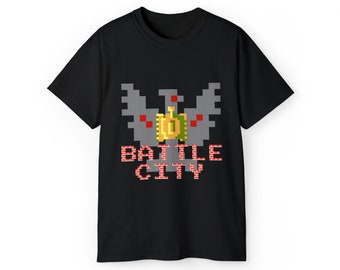 Battle City Eagle Logo NES Famicom game 8 bit stage screen T Shirt Arcade classic vintage retro design all sizes