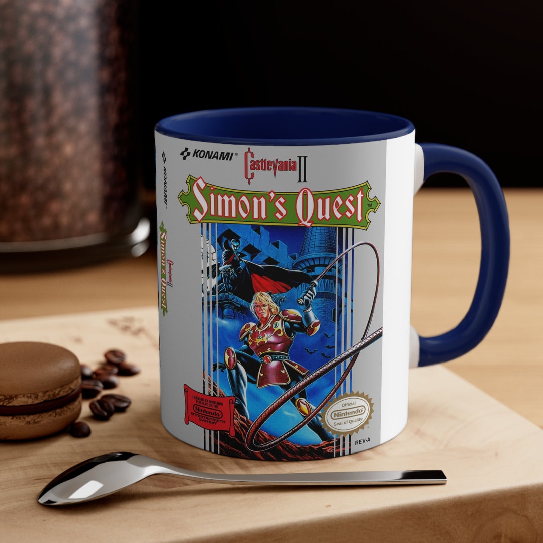 Castlevania 2 Simons Quest NES 8 Bit Game Box Cover Famicom Accent ...