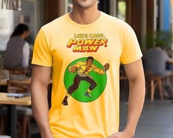 Luke Cage Power Man Comic Super Heroes Vintage T Shirt Unisex sizes S-5XL 100% cotton Cover Art