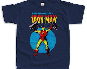 Iron Man Comic Super Heroes Vintage T Shirt Unisex sizes S-5XL 100% cotton Cover Art
