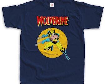 Wolverine Super Heroes Vintage T Shirt Unisex sizes S-5XL 100% cotton Cover Art