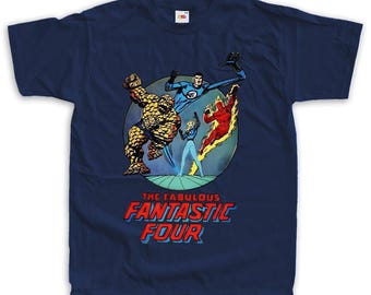 The Fabulous Fantastic Four Super Heroes Vintage T Shirt Unisex sizes S-5XL 100% cotton Cover Art