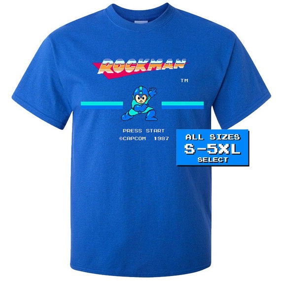 ロックマン(MEGA MAN) 欧州版NES Tシャツ - ゲームと映画の公式