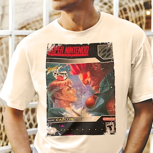 Street Fighter Alpha - SNES Vintage T Shirt 8 Colors Unisex all sizes S-5XL 100% cotton Cover Art SNES Super Famicom Nintendo game 8 bit