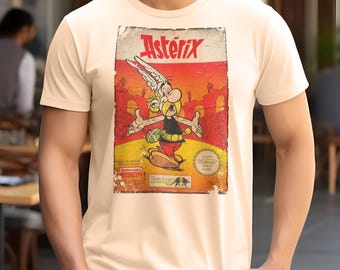 Astérix - Vintage T Shirt 8 Colors Unisex sizes S-5XL 100% cotton Cover Art Nintendo GameBoy NES 16 bit 8 bit