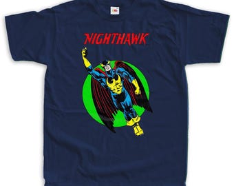 NightHawk Super Heroes Vintage T Shirt Unisex sizes S-5XL 100% cotton Cover Art