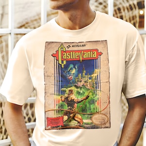 Castlevania NES - Vintage T Shirt 8 Colors Unisex all sizes S-5XL 100% cotton Cover Art NES Famicom Nintendo game 8 bit